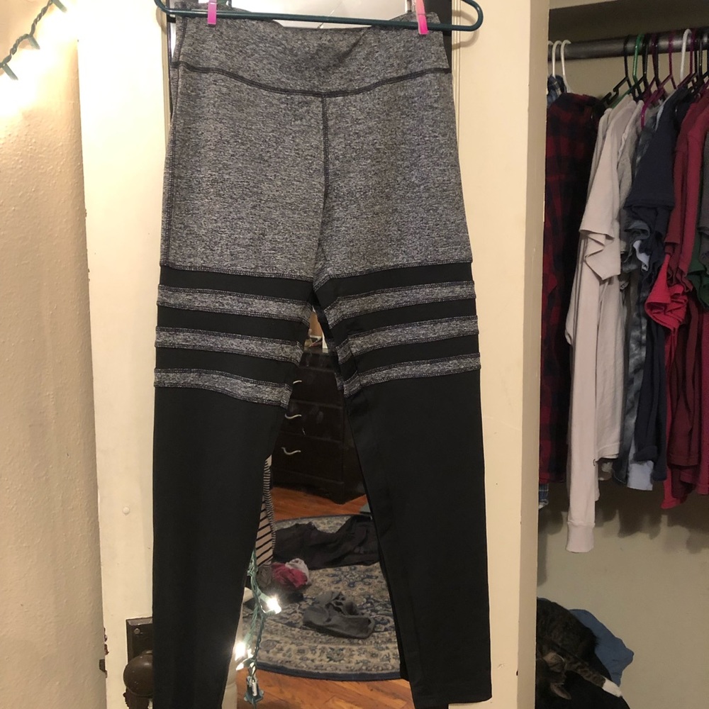 Grey and Black Work Out Leggings